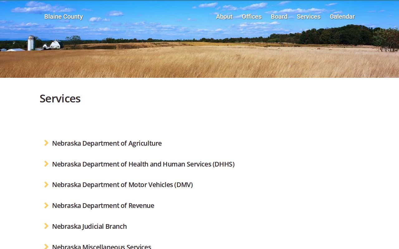 Blaine County criminal record services and statewide links