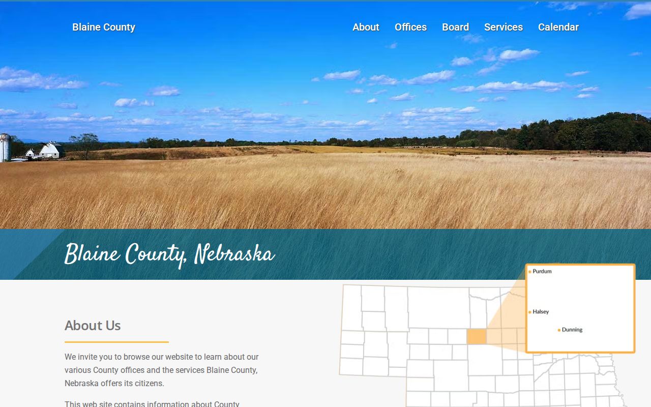 Blaine County criminal records courthouse contact page