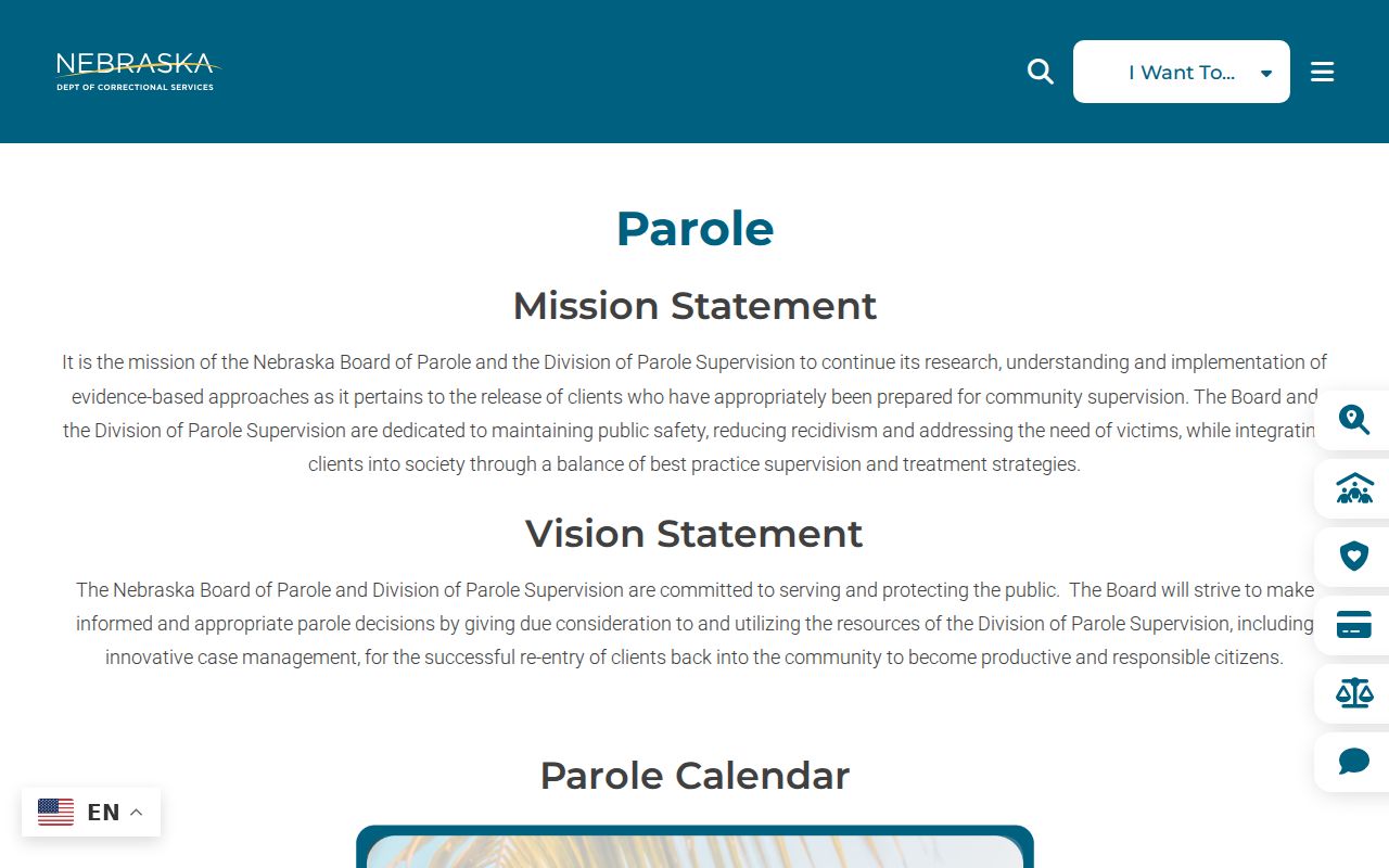 Brewster criminal records context from the Nebraska Board of Parole